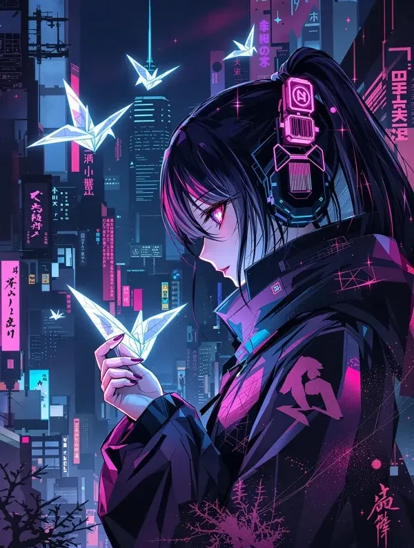 《霓虹幻梦》番剧封面海报